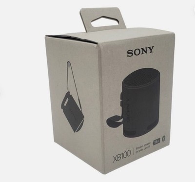 Sony SRS-XB100 Black Wireless Bluetooth Portable Travel Speaker-IP67 Waterproof