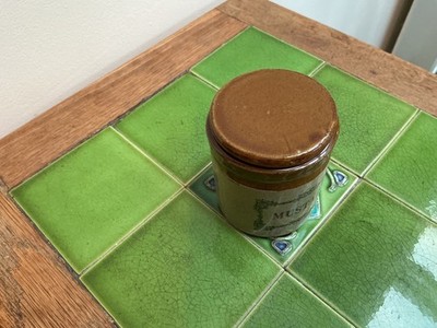 Moira Keramik Steinzeug SENFTKANNE - Vintage Geschirr Landhaus - Deckel