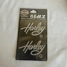 Chroma Graphics Harley Davidson Script Gemz Bling Decal Sticker