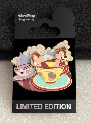 Disney WDI Chip and Dale on Mad Hatter's Teacups LE 300 Cast Exclusive Pin
