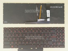 For MSI Katana GF66 11SC 11UE 11UD 11UC 11UG keyboard no frame Red backlit UK