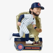 Dansby Swanson Chicago Cubs 2023 Gold Glove Bobblehead MLB Baseball
