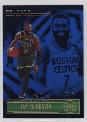 2020-21 Panini Illusions Trophy Collection Blue /25 Jaylen Brown #77 7y2