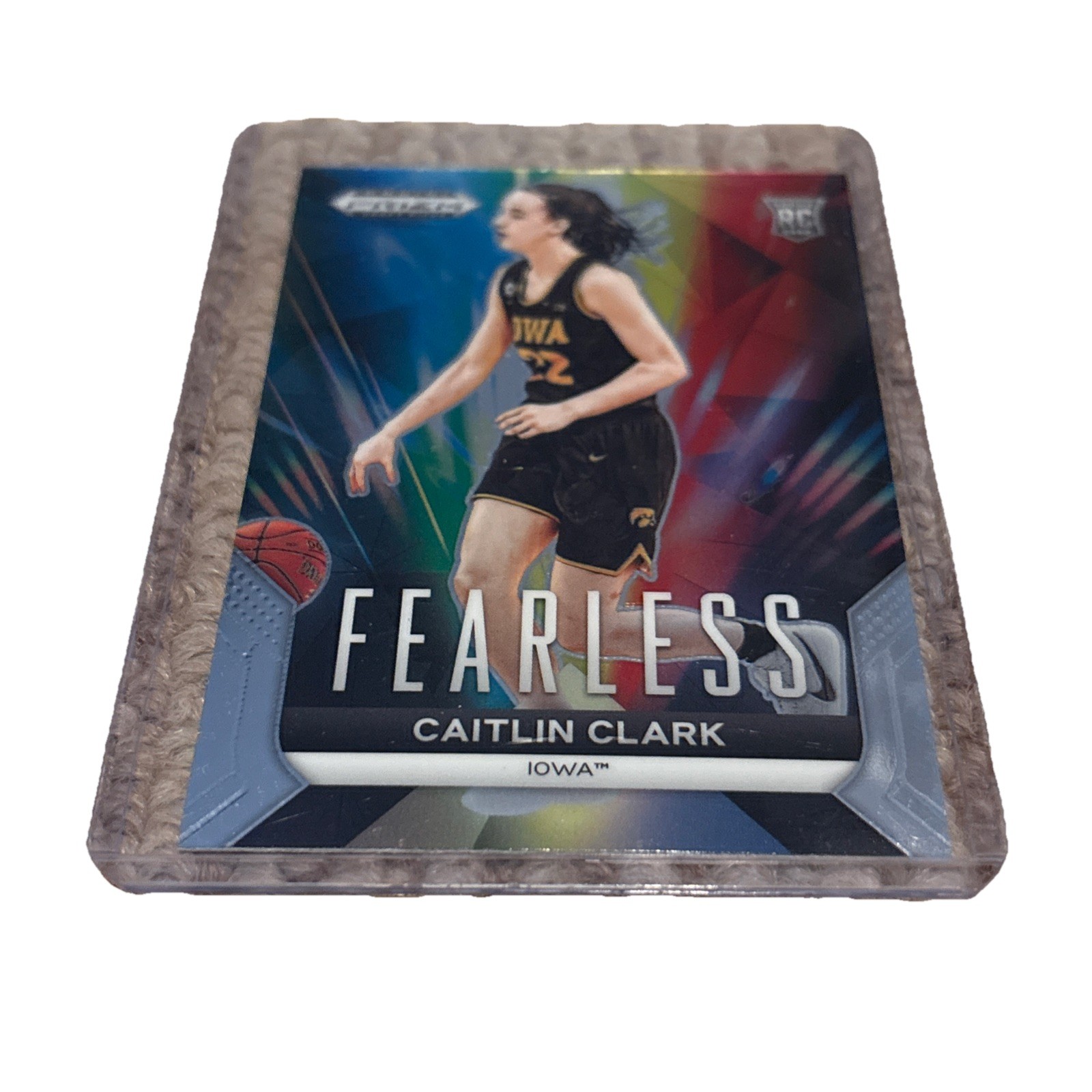 2024 Prizm Draft Picks Caitlin Clark Silver Prizm Fearless Rookie Card RC #24