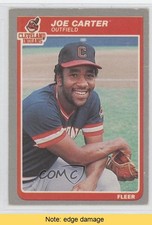 1985 Fleer Joe Carter #443 READ 0b3
