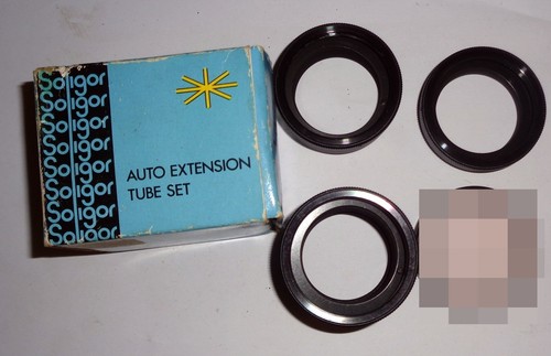 SOLIGOR AUTO EXTENSION KIT: 42mm SCHRAUBENAUFNAHME: IN OVP: PASSEND FÜR PENTAX