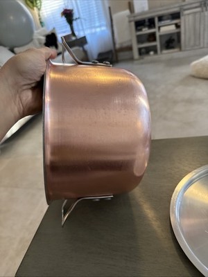 Calphalon Tri-Clad Copper Stainless Steel 6 Qt Stock Pot Dutch