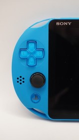 【GOOD】PS Vita 2000 Blue Console 8GB Memory Card 4 Games Charger Set B Rank JAPAN