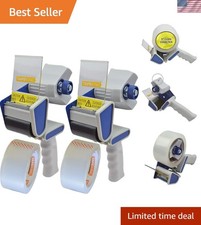 Efficient 2-Inch Packing Tape Dispenser Gun with Bonus Tape Rolls for Shipping