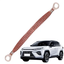 2*Univer-sal Automotive Ground Strap Tinned Copper Car Engine Ground Strap Cable