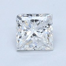 Princess Cut 1 Carat Cert. AGI Natural Mined Diamond Loose E color VVS1 clarity