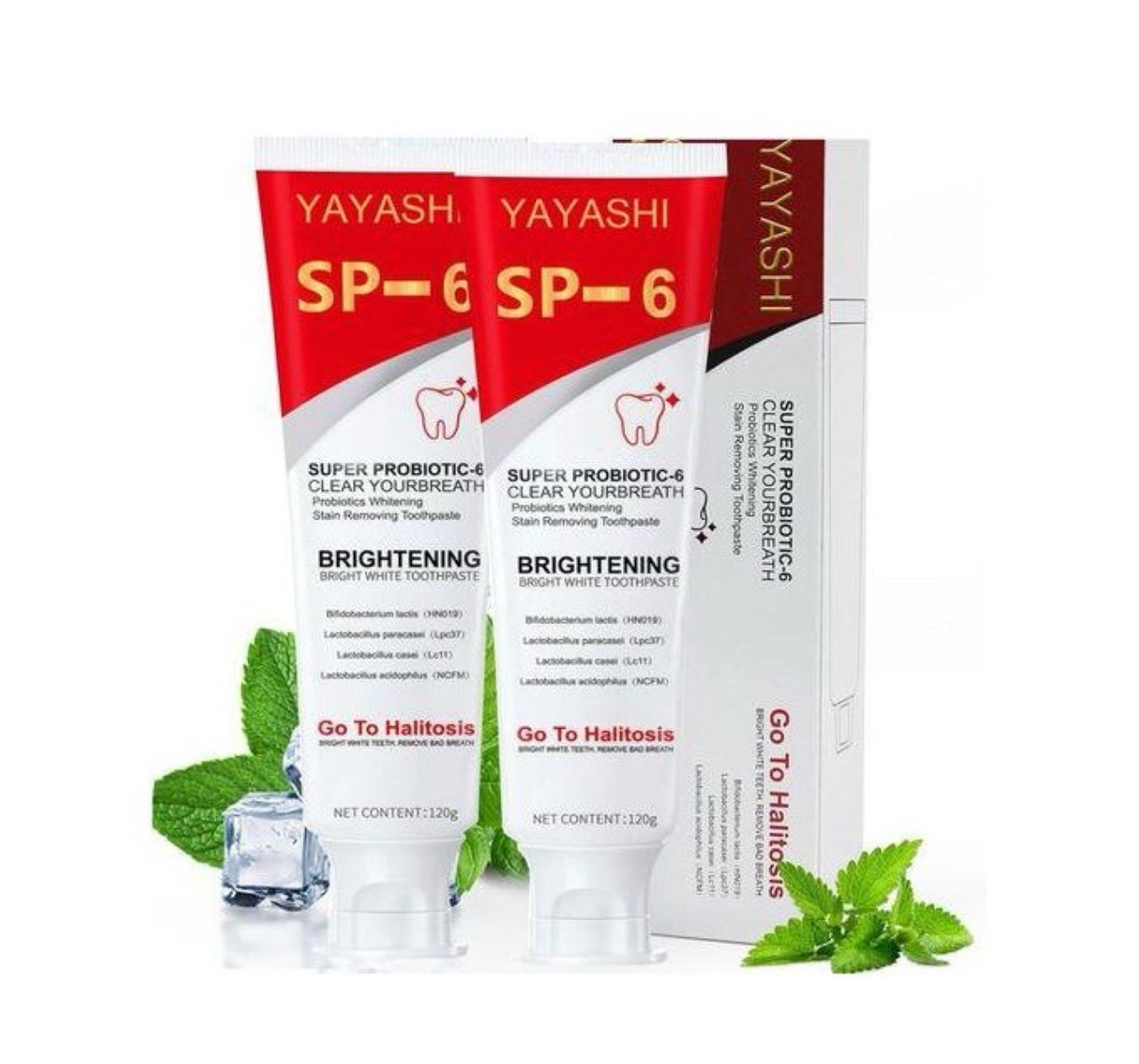 SP-6 Probiotic Toothpaste SP-6 Toothpaste Whitening Quick White Toothpaste 3 New