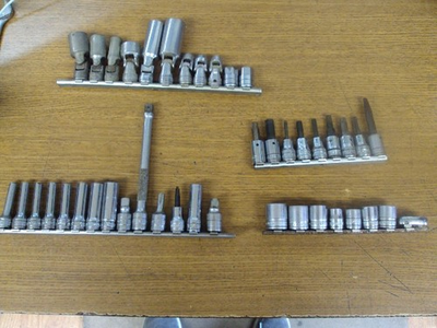 #ad SNAP ON 3 8quot; DRIVE SOKET LOT 0VER 40 PIECES $179.99