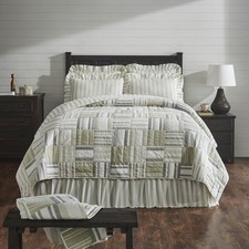 Farmhouse King Quilt Set White Finders Keepers Cotton VHC Brands