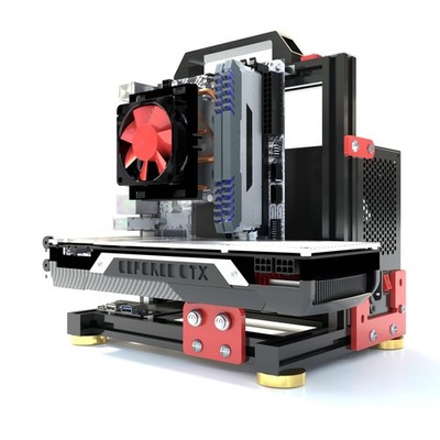 DIY Aluminium Pc Open Case Computer Chassis Test Bench Support Water Cooling ...