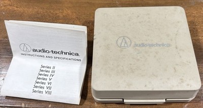 Vintage Audio Technica stylus cartridge box, instructions 1984 (NO stylus)