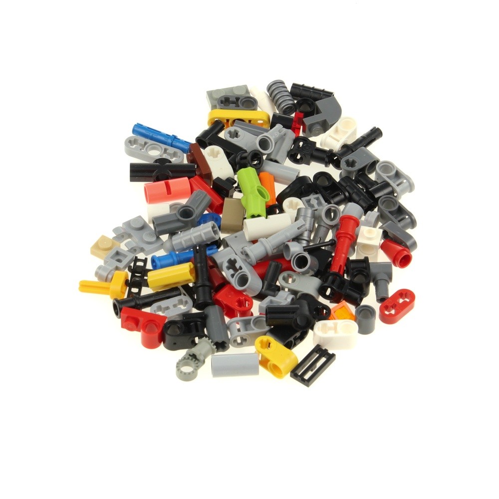 100 LEGO Technic Small Parts Ca 40g Flat Mixed Liftarm Pin Connector