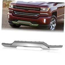 Chrome Front Bumper Skid Plate Panel Lower Cover Face Bar Compatible with 2016 
