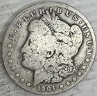 1901O Morgan Silver Dollar Uncertified Circulated Very Good Plus Condition