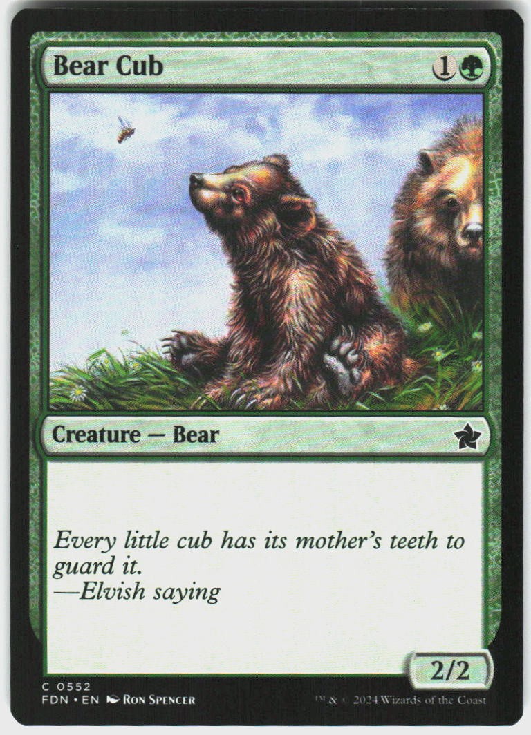 Bear Cub 552 Common Near Mint