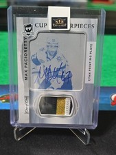 Max Pacioretty 2021-22 Upper Deck The Cup Cyan Printing Plate Patch Auto 1/1