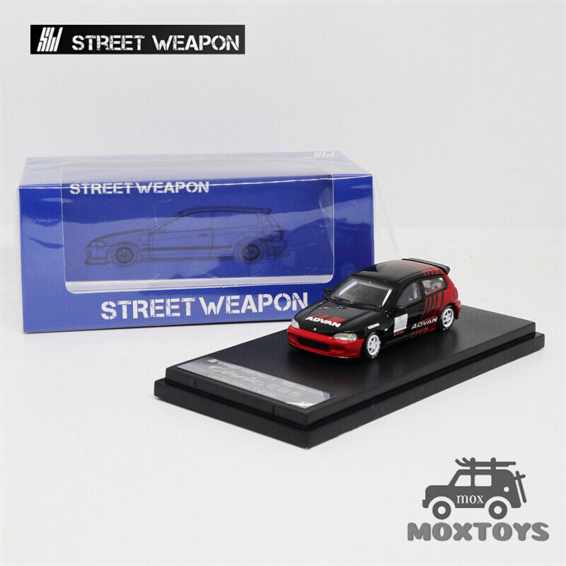 Street Weapon SW 1:64 Honda Civic EG6 ADVAN Model Car