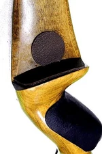 BROWN Traditional Archery 2 PC Adhesive LEATHER BOW ARROW REST KIT Recurve 