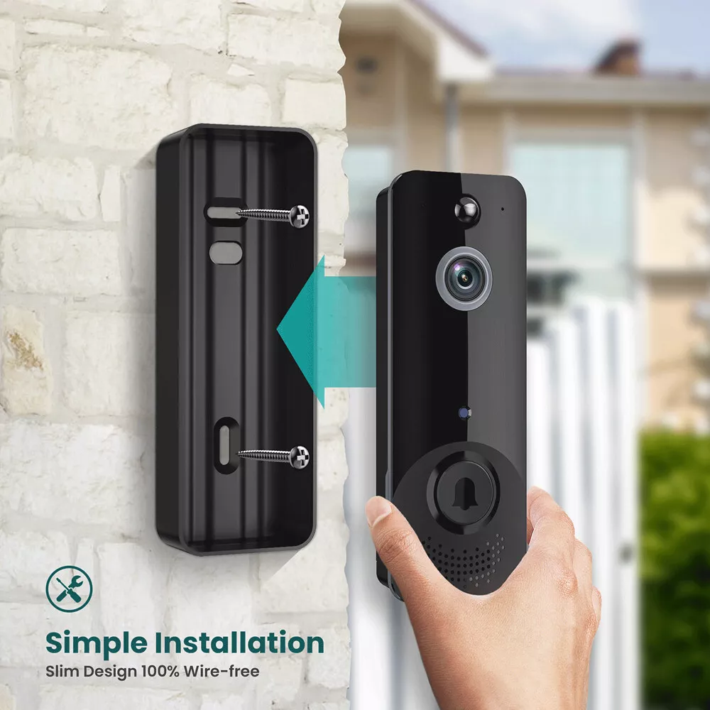 Wireless Security Smart WiFi Doorbell Intercom Video Camera Door Bell Chime