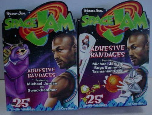 Taz Tasmanian Devil SPACE JAM figure 1996 + 2 Box Bandages Jordan - Picture 12 of 20