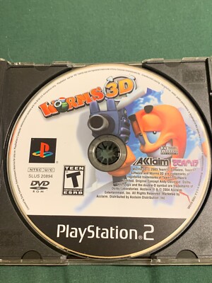 Worms 3D - PS2 (Sony PlayStation 2, 2004) Disc Only