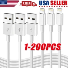 Fast USB Data Charger lot Cables Cords For Apple iPhone 5 S 6 7 8 13 14 X Plus