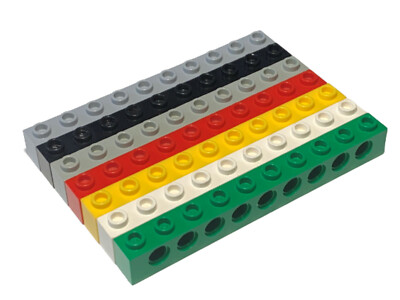Lego 2730 Technic Stein 1 x 10 mit Löchern - Farbe wählbar - KOSTENLOSER VERSAND!