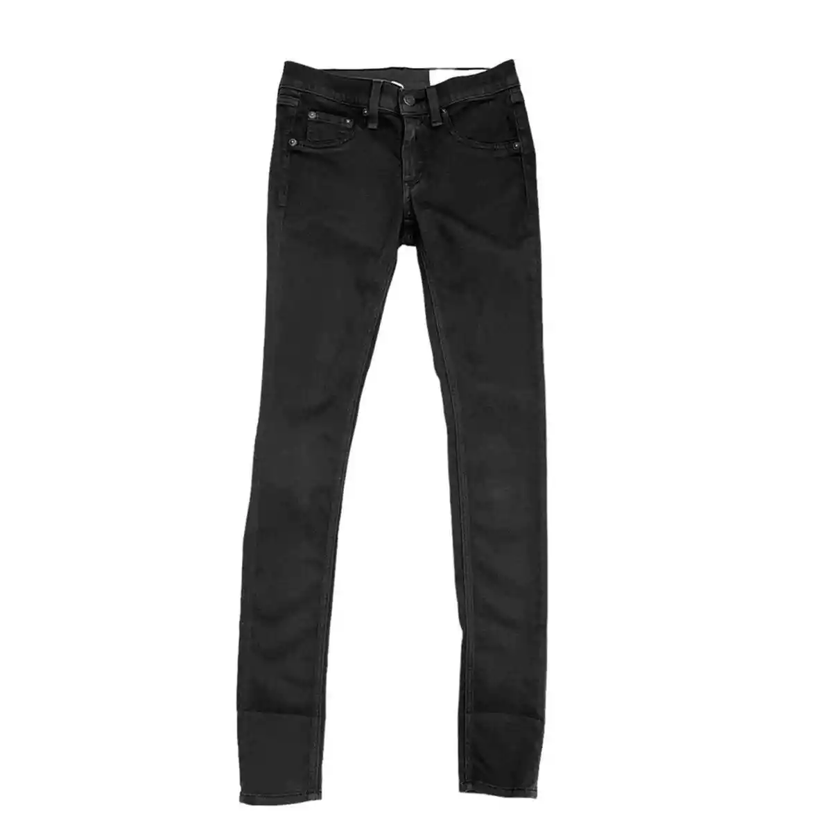 Rag Bone Skinny Legging Jeans Coated Charcoal Size 23 eBay