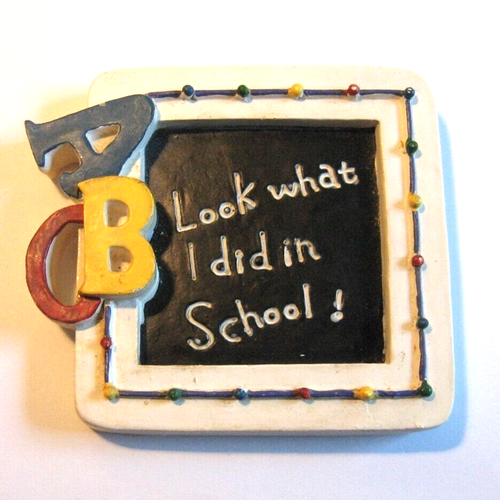 Look What I Did in School Magnet Chalkboard ABC | eBay