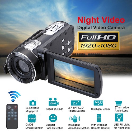 3.0" HD 24MP 1080P 18X Digital DV Camcorder Infrared Night Video Recorder Camera eBay