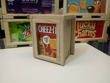  Pen Pencil wood cheez-it scooby-doo holder Desk Office  4x3.7" ctine
