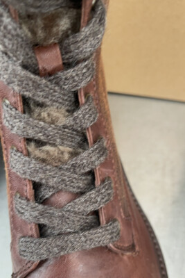 Brett Brett leather/fur ankle boots by TRASK. NEW in box. main image 2