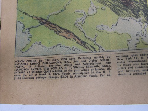 Vintage DC Comics Superman Action Comics maggio 1958 #240 - Foto 2 di 6