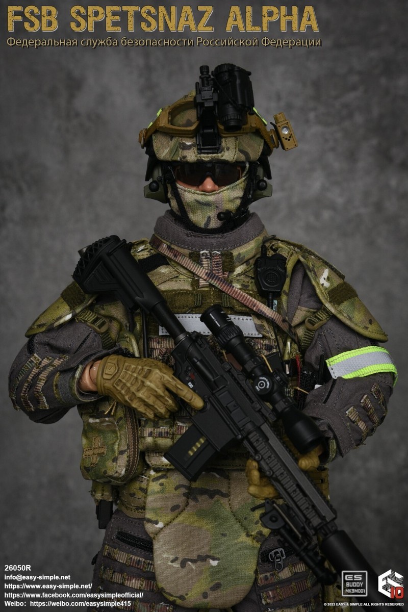 1:6 Easy & Simple Russian FSB Spetsnaz ALPHA MR308 7.62 Assault