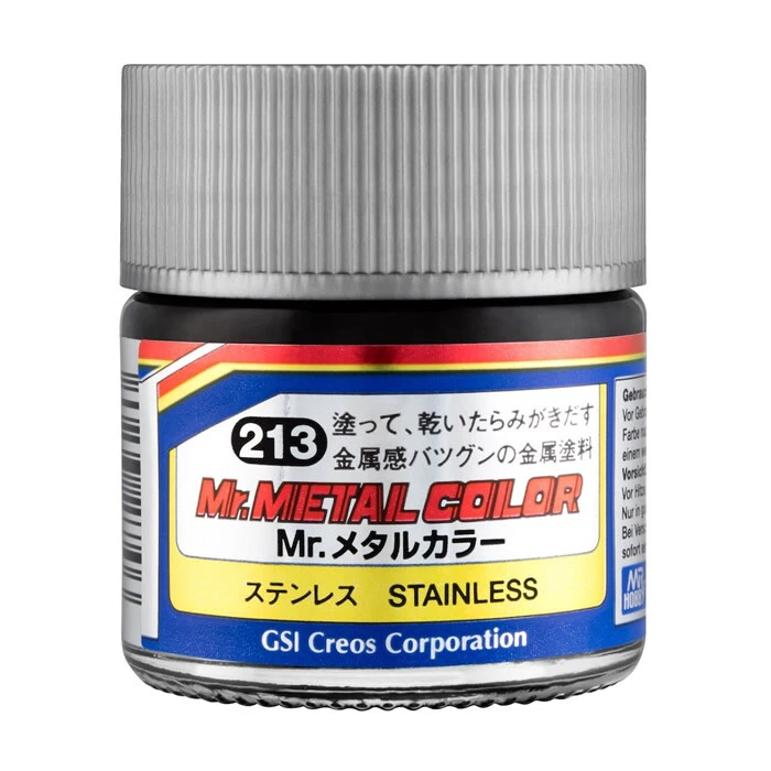 Mr.Hobby Mr.Metal Color MC213 Stainless Metallic (10ml) modellismo