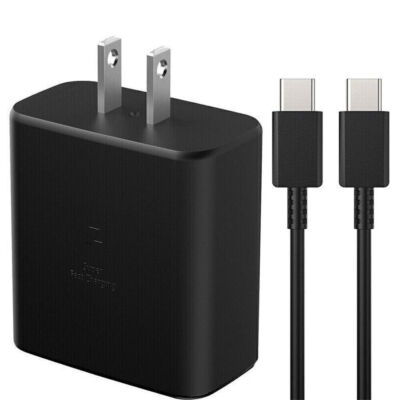 45w Type USB-C Super Fast Wall Charger 6FTS Cable For Samsung Galaxy S23 S22 S21