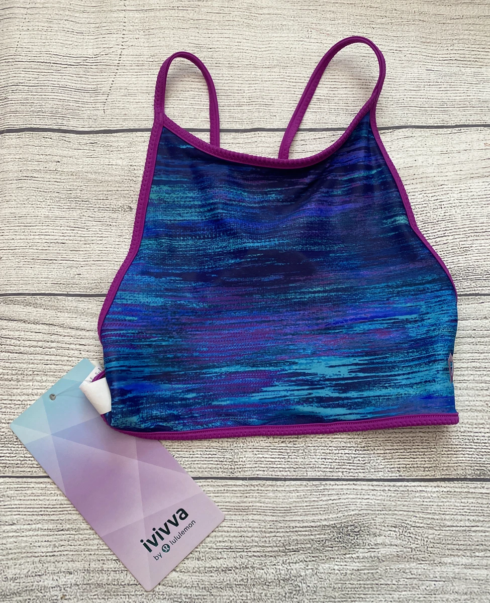 NWT Ivivva By Lululemon Reversible Water You Up To Swim Top SZ 8