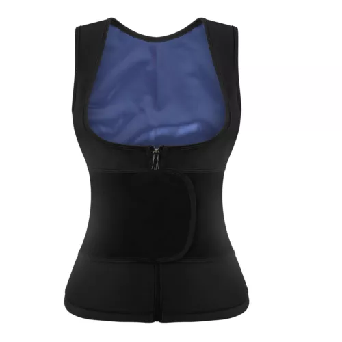 Frauen Fitness Sauna Anzug Schweiß Kompression Taille Trainer Top Gewichtsverlust Fettverbrennung - Bild 8 von 13