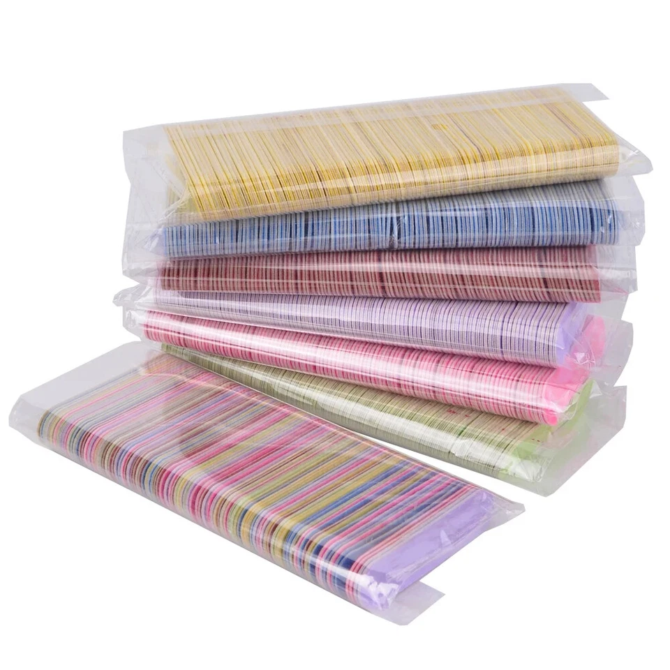 500 piezas limas de uñas de madera de doble cara manicura pedicura herramientas removedor de limas de uñas Foto 4 de 4