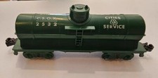 Plastic Train Car, Cities Service CSOX tanker car, fun collectible, no brand