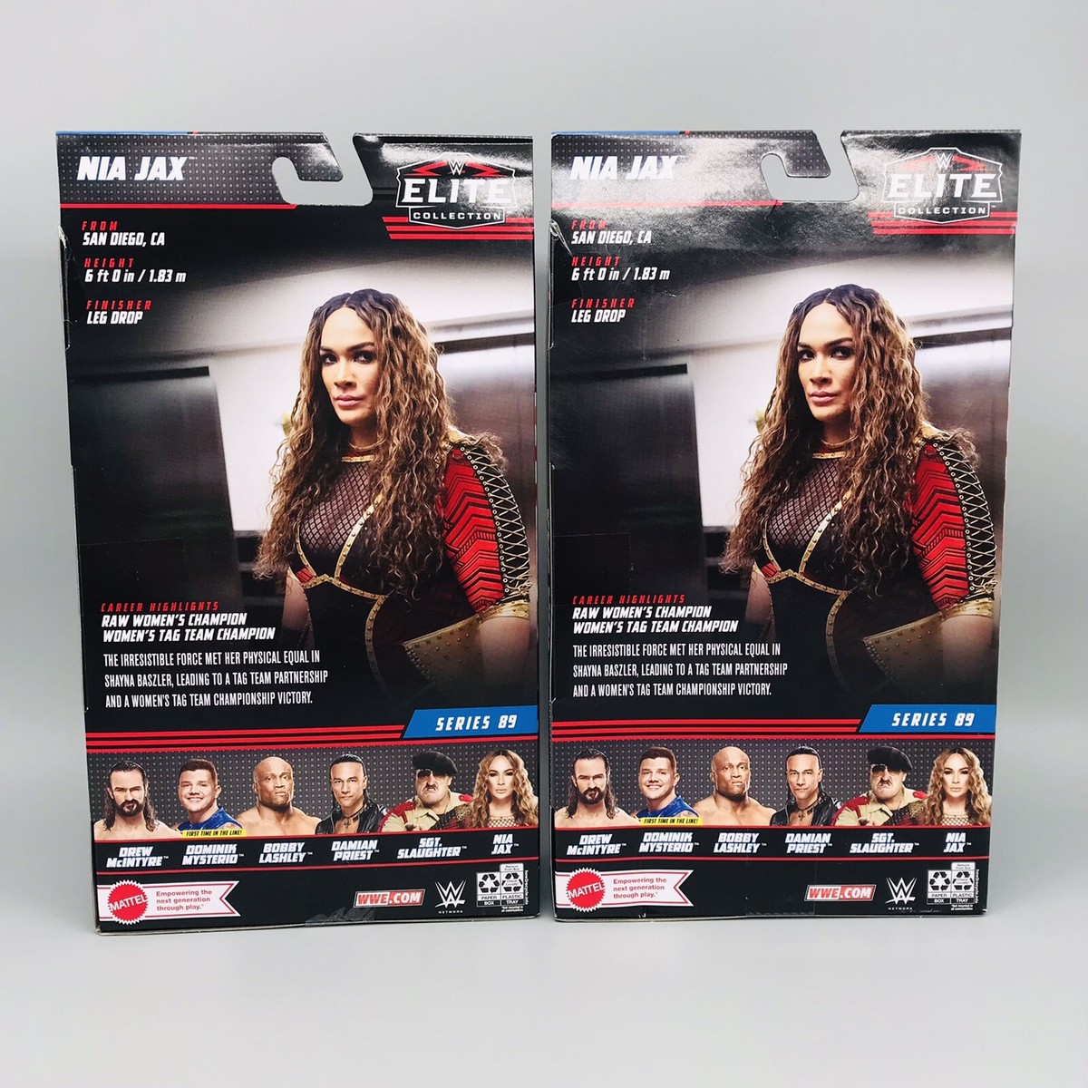 NIA JAX WWE Elite Series 89 LOT OF 2 CHASE-VARIANT & COMMON
