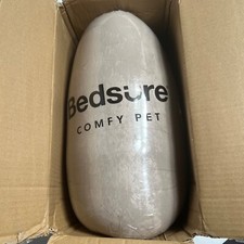 Bedsure Comfy Pet Bed Shag Fur "30 Donut Cuddler Caramel Plush