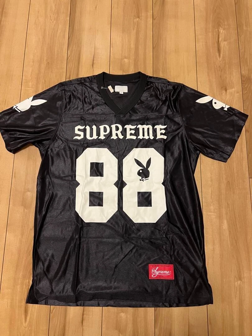 T shirt de football Supreme x Playboy noir taille M SS021 cadeau inutilisé F/S