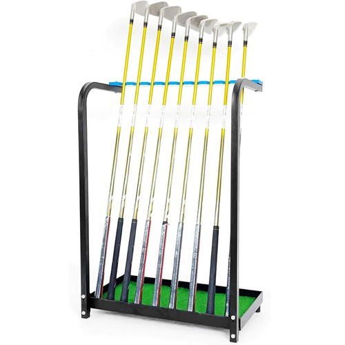 Mini Golf Putter Rack Metal Golf Club Display Rack Holds 9 Club Floor Display Rack Golf ...