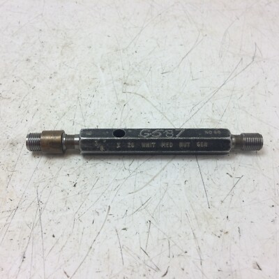 Go / No Go 3/8'' x 26 - WEISS - Go/No Go Stecker Gewindelehre (gebraucht)